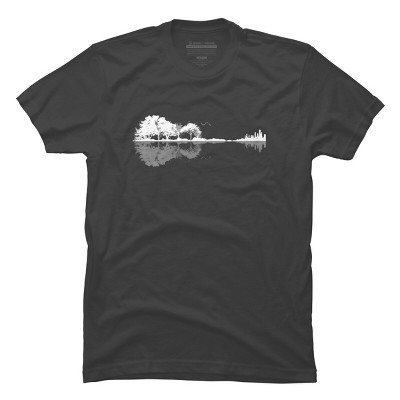 Men's Design By Humans Nature Guitar By Maryedenoa T-Shirt