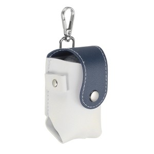 Unique Bargains Portable PU Leather Golf Ball Bag with Tee Holder 2" x 1.8" x 3.7" - 1 of 4