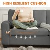 83 Inch Modern Sofa, 3 Seat Couch With Wide Armrests, Deep Seat Couch, Comfy Upholstered Sofa for Living Room, Bedroom, Office - 4 of 4