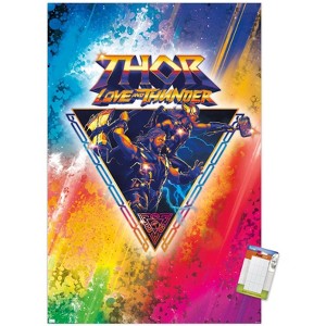 Trends International Marvel Thor: Love and Thunder - Rainbow Splatter Unframed Wall Poster Prints - 1 of 4