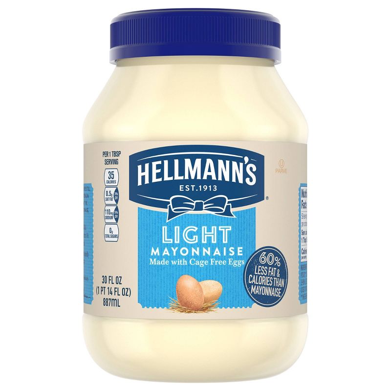 Hellmann's Mayonnaise Light - 30oz, 1 of 8
