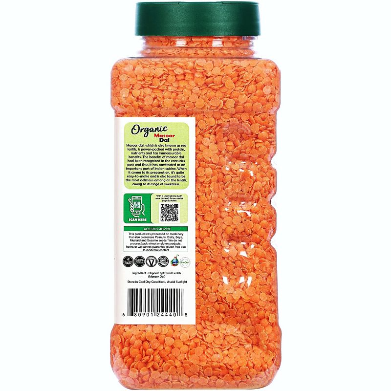 Organic Masoor Dal (Red Split Lentils) - Rani Brand Authentic Indian Products, 4 of 11