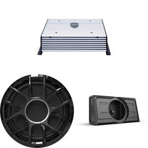 PKG-ZERO 12-S4 ENC-HTX2 | Wet Sounds ZERO 12 Sub/Enclosure/Amp Kit - 4Ω - 1 of 4