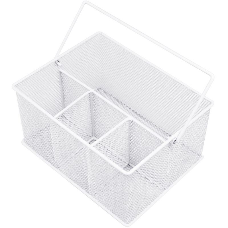 Sorbus Mesh Utensil Caddy - Organize & Serve in Style! Perfect for Kitchen, Parties, and More. Multi-purpose with Compartments & Sturdy Handle, 1 of 11