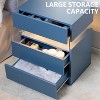 Okak LED 3 Drawer Dresser for Bedroom,Acrylic Board LED Bedside Tables,Modern End Tables with Drawers,Nightstand,Bedroom Furniture - 2 of 4