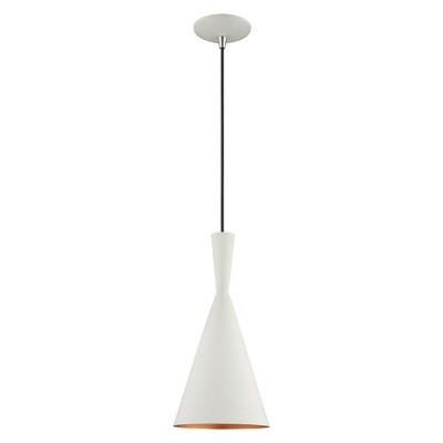 Livex Lighting Waldorf 1 - Light Chandelier in  White