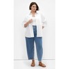 Women's Plus Size Stretch Waist Wide Leg Crop Jean - mid denim | CITY CHIC - 4 of 4