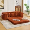 Sapphtopaz 82.25" 2-in-1 Couches for Living Room Convertible Sofa Bed Pull Out Sleeper Couch with 5 Pillows&Cup Holders Couch Bed for Bedroom - 4 of 4