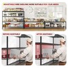 75.6" H Storage Shelves with Wheels, 2500LBS Garage Shelving Heavy Duty Metal Shelves,  Adjustable Pantry Shelf, Commercial Shelving - 3 of 4