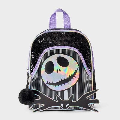 Girls' Disney Nightmare Before Christmas 4" Mini Backpack - Purple/Black
