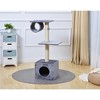Two by Two Tulsa - Gray Scratching Post Cat Furniture - 41.5 in. Tall - 2 of 4