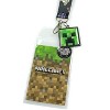Minecraft ID Lanyard Badge Holder Classic Logo With Metal Charm Pendant - 2 of 3