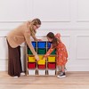 ECR4Kids Streamline 15 Cubby Tray Cabinet with 15 Scoop Front Storage Bins, 5x3, Natural - 4 of 4