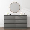 CIPACHO Modern White 6-Drawer Dresser - Roomy Double Dresser for Home - 2 of 4