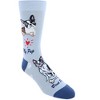 CTM Men's My Pup Crew Novelty Socks - 2 of 4