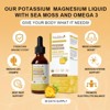 Mulittea Potassium Magnesium Liquid Supplement - Plus Calcium, Vitamin C, Zinc for Bone & Energy & Immune Support - 2 Fl oz(Pineapple flavor) - 3 of 4