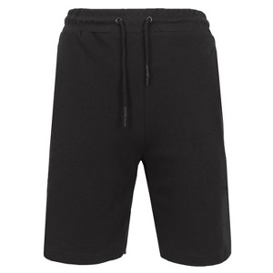 Blu Rock Men's Oversized  Tech Fleece Jogger Sweat Lounge Shorts With Long Zipper Side Pocket - 1 of 4