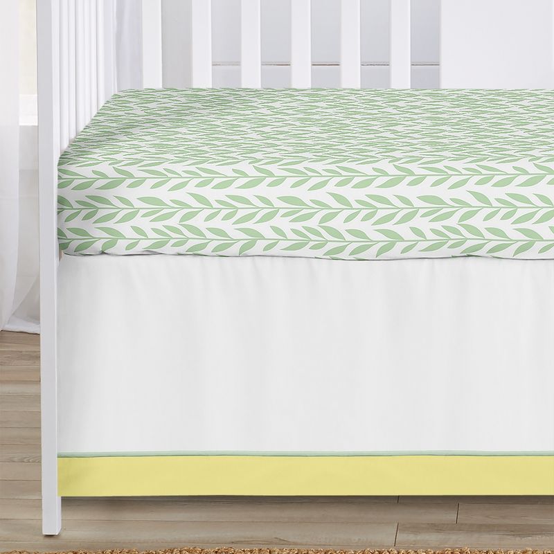 Sweet Jojo Designs Girl Baby Crib Bedding Set - Sunflower Yellow Brown and Green 4pc, 5 of 8