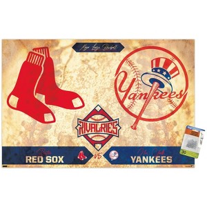 Trends International MLB Rivalries - New York Yankees vs Boston Red Sox Unframed Wall Poster Prints - 1 of 4