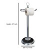 Freestanding Toilet Tissue Holder Chrome/Black - Nu Steel - 4 of 4
