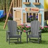 WestinTrends Malibu Kids Outdoor Adirondack Plastic Patio Chair (Set of 2) - 2 of 4