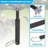 Unique Bargains Portable Alloy Steel Ergonomic Design 6 Heads Golf Club Sharpener Black 2 Pcs - 3 of 4