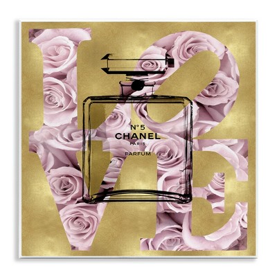 Stupell Industries Fashion Love Rose Perfume, 12" x 12"