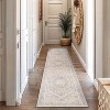 World Rug Gallery Valora Red Vintage Medallion Washable Low-Pile Indoor Area Rug with Non-Slip Backing - 2 of 4