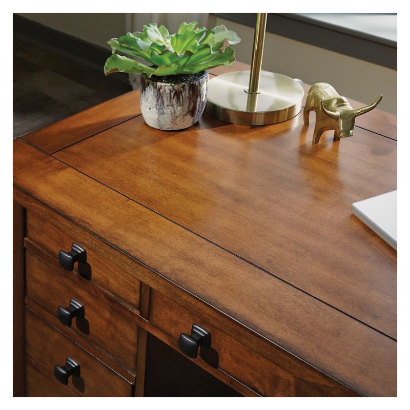 Tahoe Executive Pedestal Desk - Aged Maple - Home Styles, 5 of 26