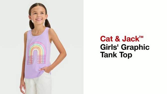 Girls' Graphic Tank Top - Cat & Jack™, 2 of 7, play video