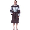 Star Wars Adult The Mandalorian Costume Fleece Robe Bathrobe For Men Women Brown - 2 of 4