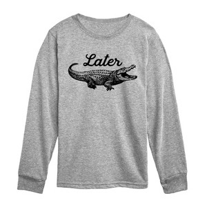 Boys' - Instant Message - Later Gator Long Sleeve Graphic T-Shirt - 1 of 4