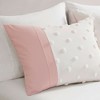 Elegant Jacquard Vibrant Colorblock Comforter Set, Cozy All Season Home Textile fits Lux Bedroom Decor, Valentine's Day Gifts - 4 of 4
