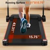FIONECA Foldable 2.5HP Treadmill with Heart Rate Sensor, Incline, USB & Bluetooth, 300 LB Capacity - 3 of 4