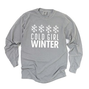 Simply Sage Market Women's Cozy Girl Winter Long Sleeve Garment Dyed Tee - 1 of 2