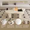 UPHA 40 Inch MDF Cloud Shaped Coffee Table for Living Room - 3 of 4