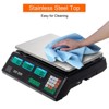 ROVSUN 88LB/40KG Deli Electronic Commercial Price Computing Scale with LCD Display for Retail Outlet Store, Kitchen，Market, Farmer, Food, Meat, Fruit - 2 of 4
