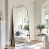 31 in W x 71 in H Black Frame Arch Aluminum Alloy Full Length Mirror Freestanding Mirror - 3 of 3