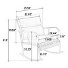3 Piece Patio Furniture Set Rocking Bistro Set with Rattan Chairs and Coffee Table for Garden Balcony Backyard Patio Seating Sets-The Pop Home - 4 of 4