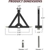 Tractor tripod frame 3 Point 2" Trailer Hitch Receiver Heavy-Duty for Category 1 Tractors Compatible - 4 of 4
