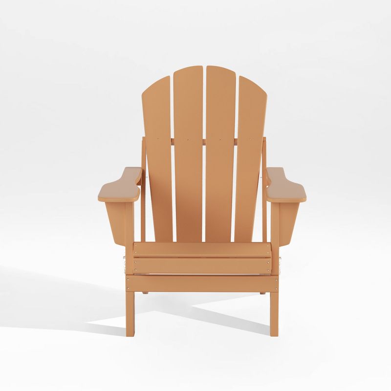 WestinTrends Malibu HDPE Outdoor Patio Folding Poly Adirondack Chair, 1 of 6