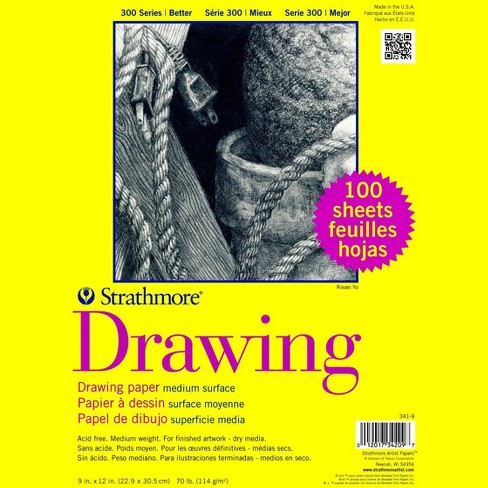 Strathmore 300 Series Drawing Paper 9 X 12 Inches 70 Lb 100