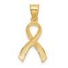 Black Bow Jewelry 14k Yellow, White or Rose Gold Awareness Ribbon Pendant, 12mm - 3 of 4