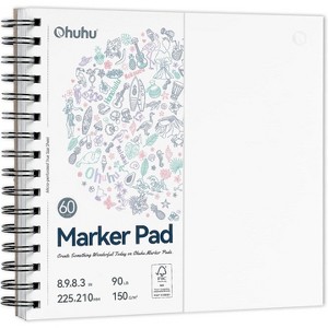 Ohuhu Double Sided Bleedproof Art Sketchbook 8.9x8.3" Y44-83000-46 - 1 of 4