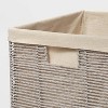 14.75" x 13" x 11" Large Lined Woven Milk Crate Gray - Brightroom™ - image 3 of 4