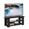 Furinno TV Stand Entertainment Media Center Console For TV's up to 55" w/Open Storage Shelves,Espresso - 2 of 4