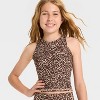 Girls' Strappy Crop Tank Top - All In Motion™ - 3 of 3