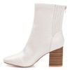 Journee Collection Women's Maize Back Heel Zip Stacked Heel Booties - 2 of 4