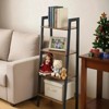 ELJGET 4-Tier Ladder Shelf, Bookcase Storage & Display Shelf - 3 of 4