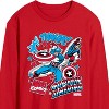 Men's - Marvel - Captain America Comic Book Stickers Long Sleeve Graphic T-Shirt - 2 of 3